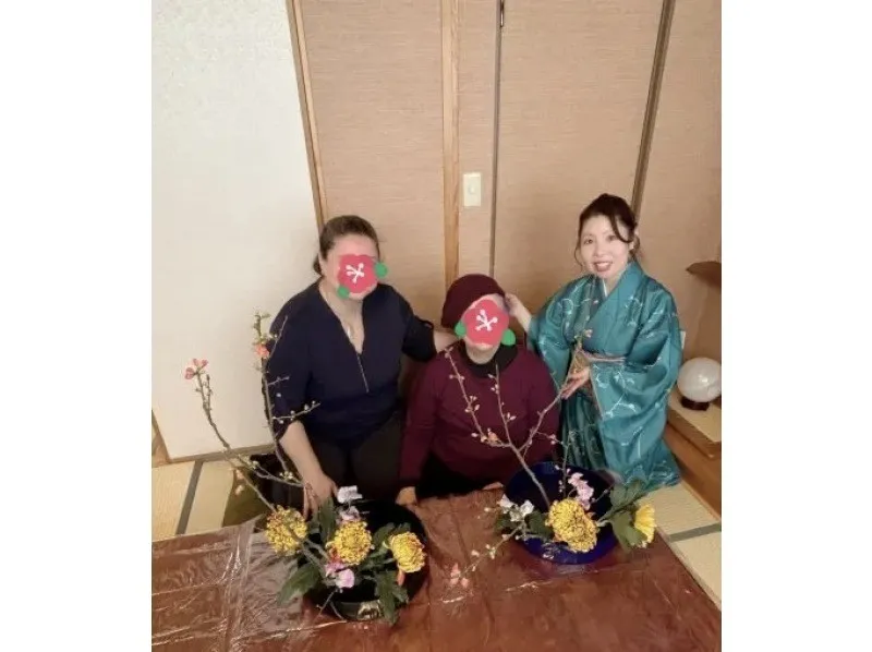 [Tokyo, Asakusabashi] A premium ikebana (flower arrangement) experience for foreigners in a tea room, allowing you to experience Japanese aesthetics + kimono dressing._image