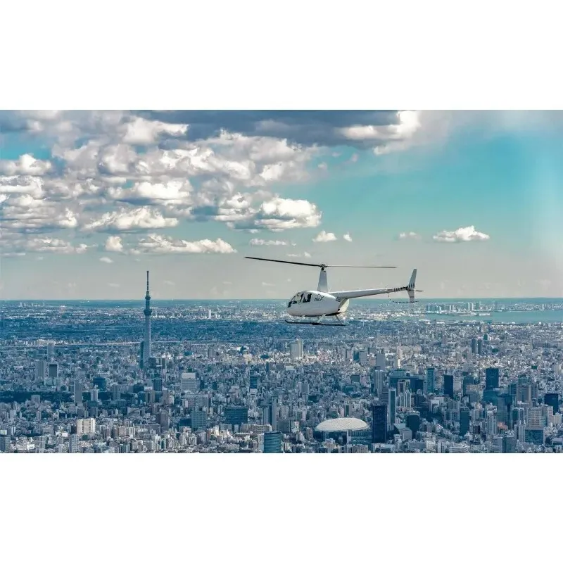 [來自東京新木場！ ] （20分鐘）600米高空的絕景之旅！在旅遊景點上空的直升機觀光飛行體驗_image